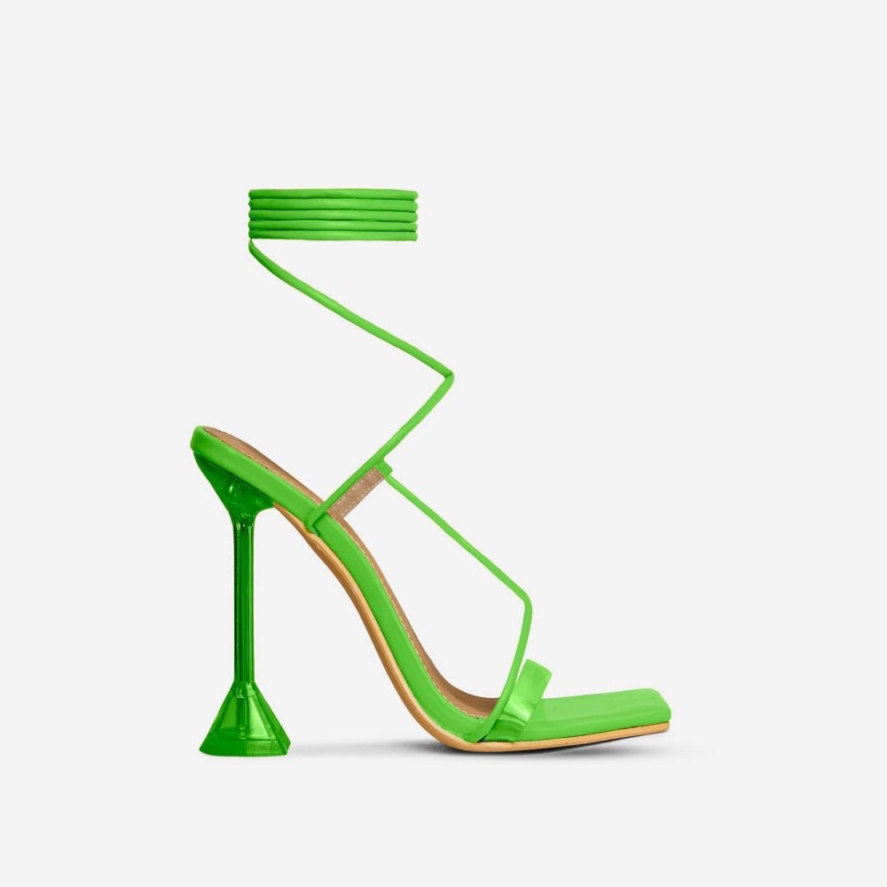 Neon Green Heels - Picture 2 of 3